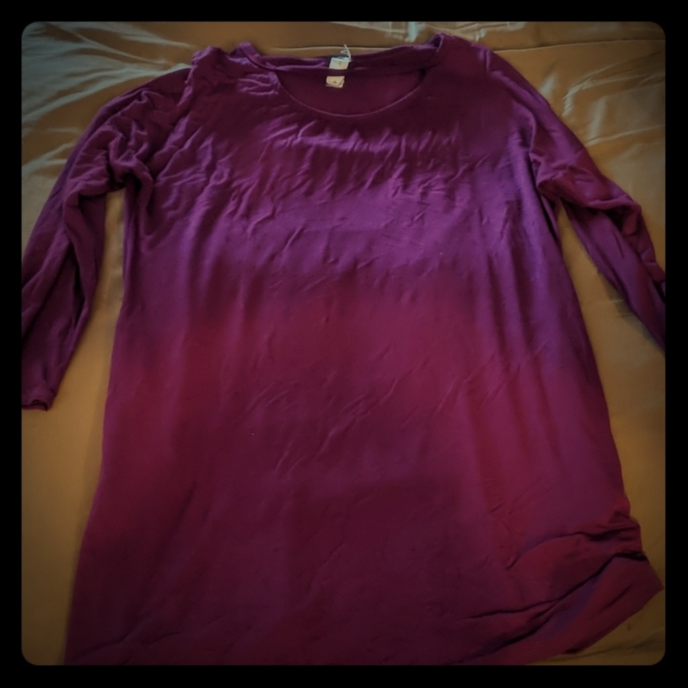 Purple long sleeve dress